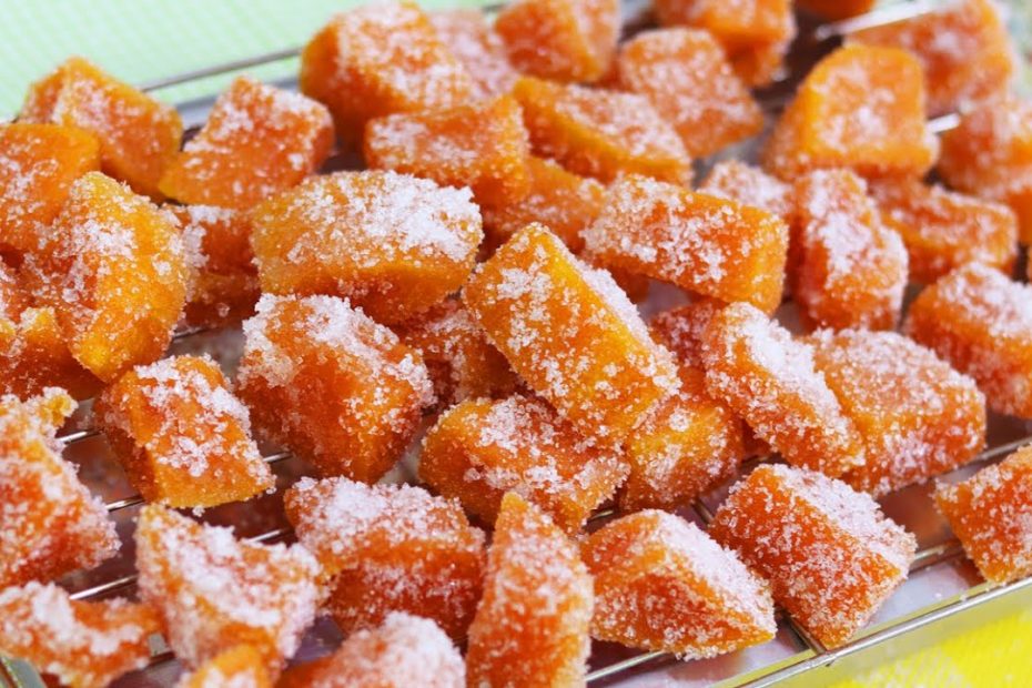 doce de abóbora cristalizada