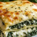 Lasanha de espinafre cremosa